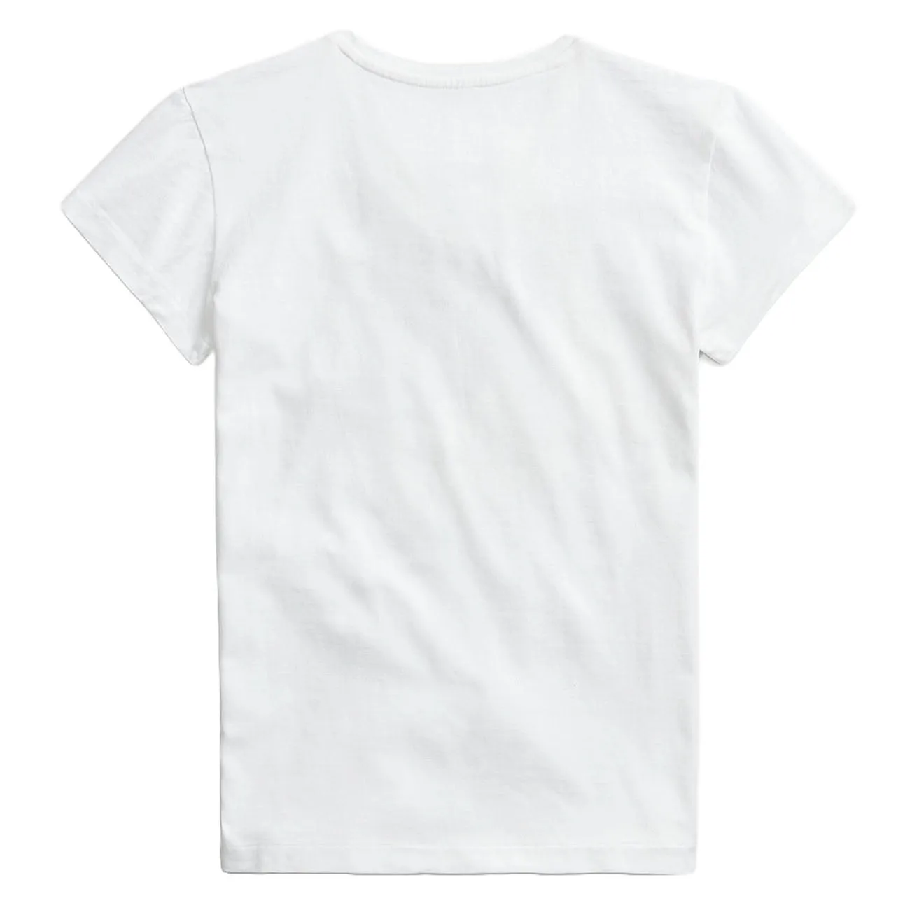 RRL von Ralph Lauren Damen Logo Baumwoll-Jersey T-Shirt Weiß