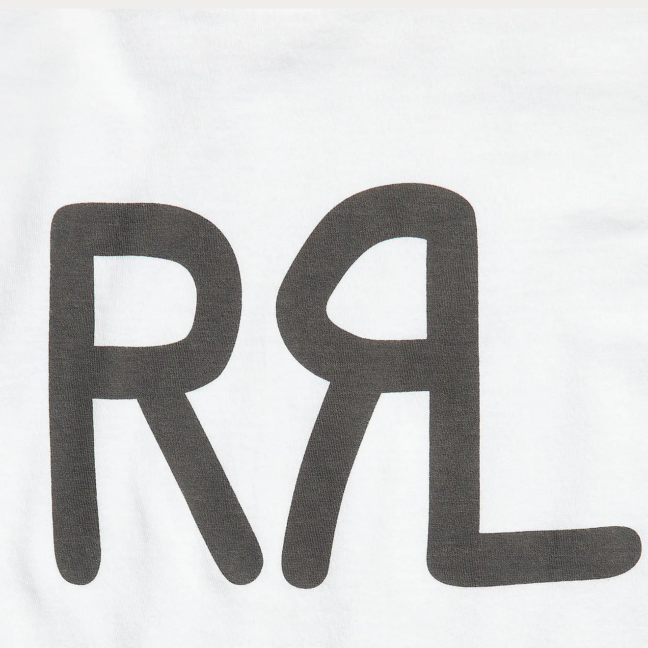 RRL von Ralph Lauren Damen Logo Baumwoll-Jersey T-Shirt Weiß