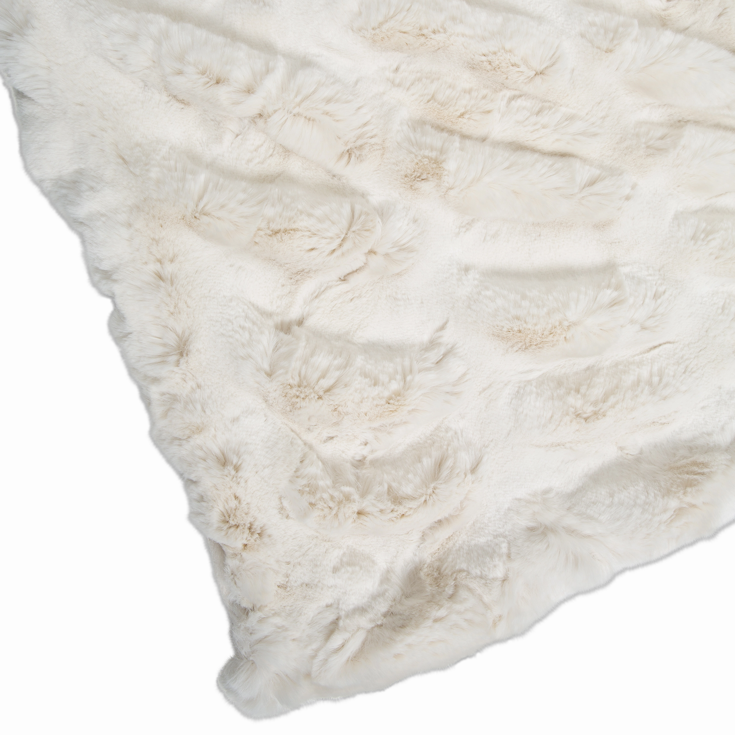 Ruched Fur Throw