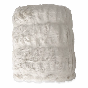 Ruched Fur Throw elegant wall decor