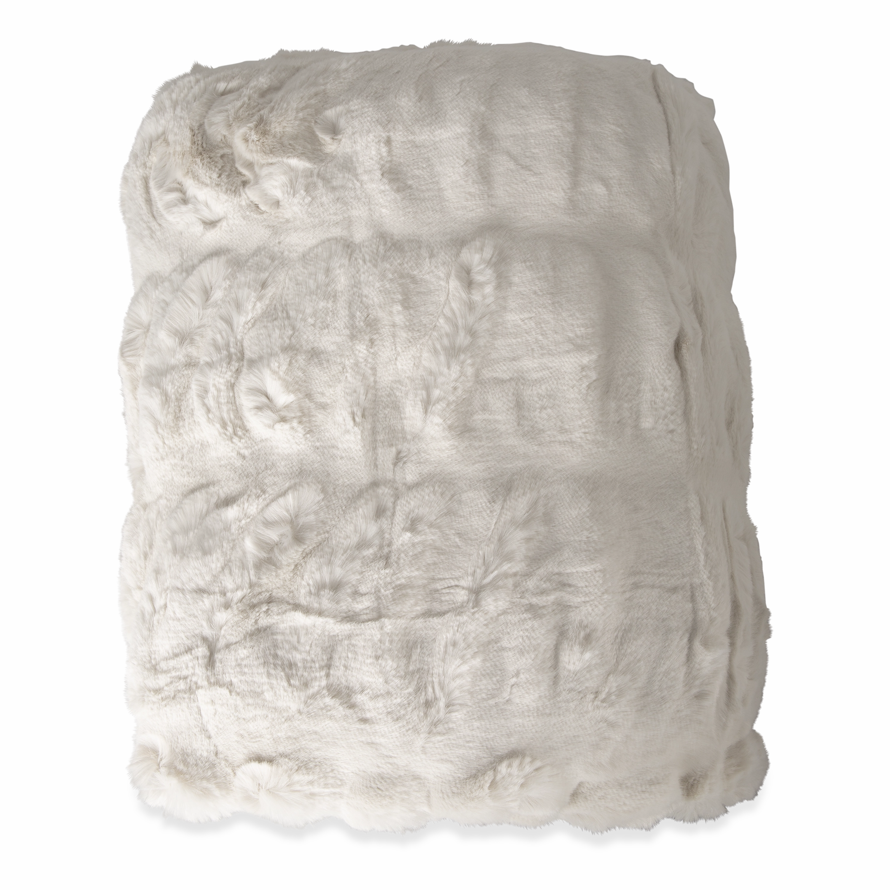 Ruched Fur Throw elegant wall decor