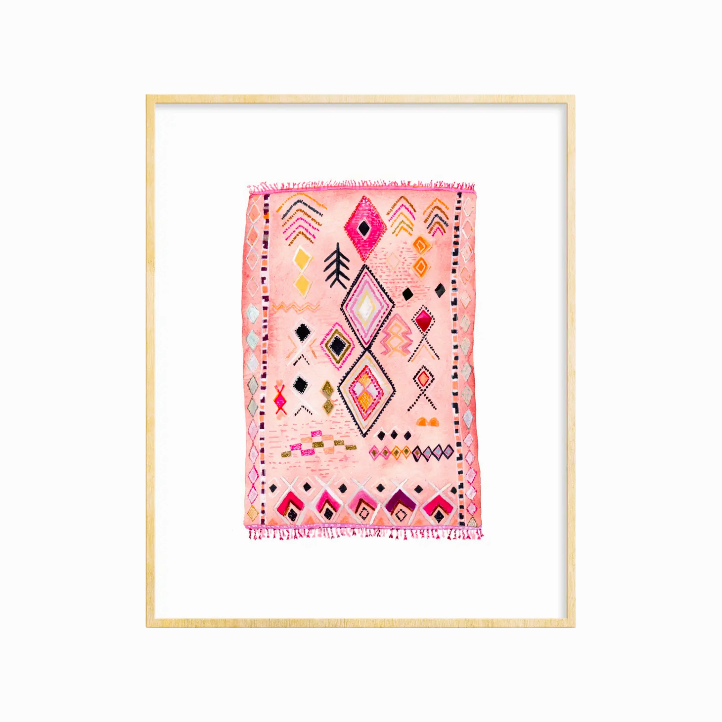 Rug #11 Art Print 5x7 framed wall decor