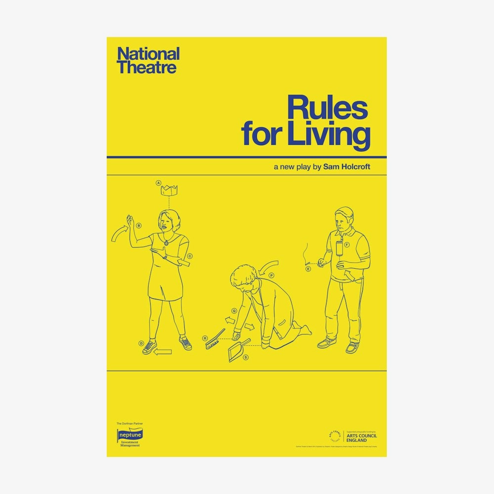 Rules for Living 2015 Print vintage woodcut wallpaper