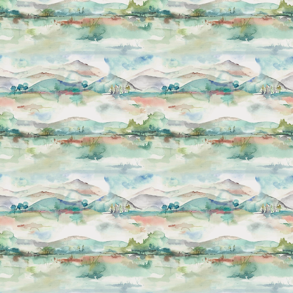Russet Shores Printed Cotton Fabric (By The Metre) Cream
