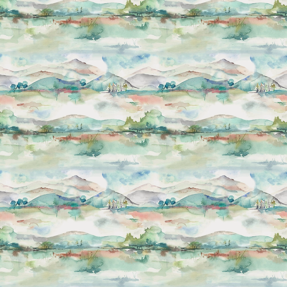 Russet Shores Printed Cotton Fabric (By The Metre) Natural