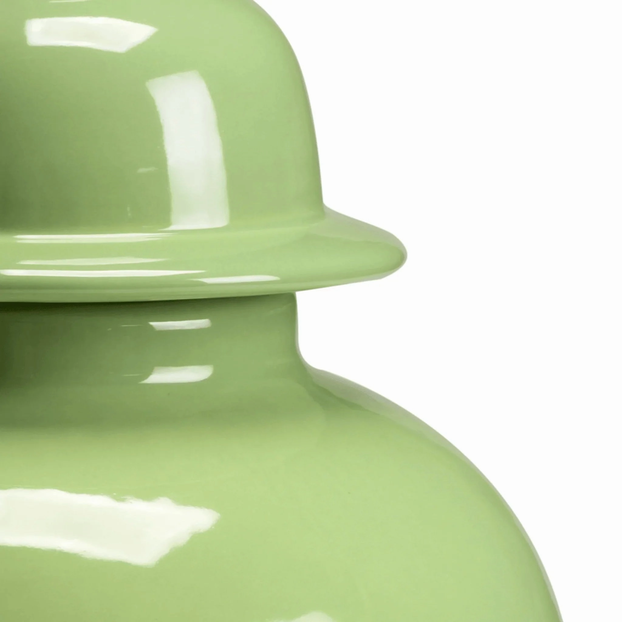 Sage Green Landis Covered Vase/Ginger Jar