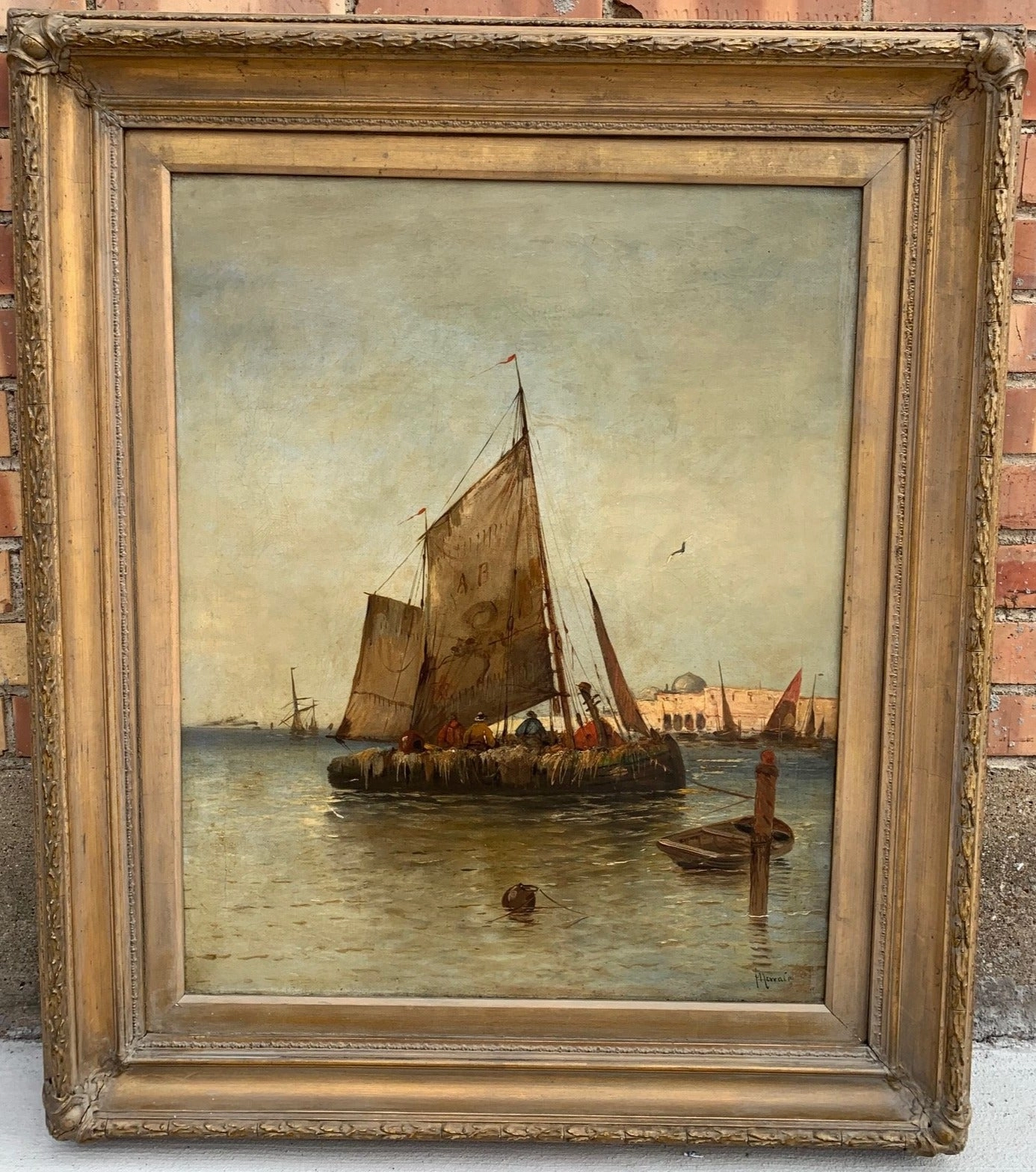 SAIL BOAT PAINTING ON CANVAS classic mural painting