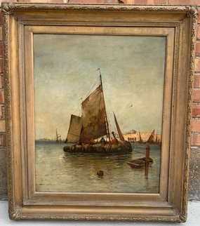 SAIL BOAT PAINTING ON CANVAS classic mural painting