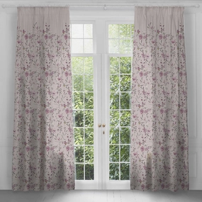 Saiyuri Printed Pencil Pleat Curtains Ironstone patterned fashion rug  