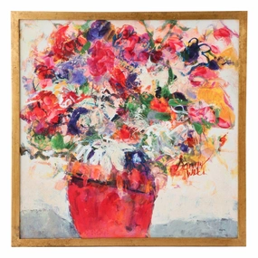 Sandy Welch Artboard Flora Pink framed wall decor