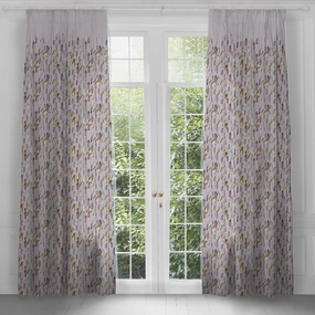 Saroma Printed Pencil Pleat Curtains Ironstone patterned fashion rug  