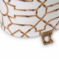 Scalamandre Baldwin White Oval Planter