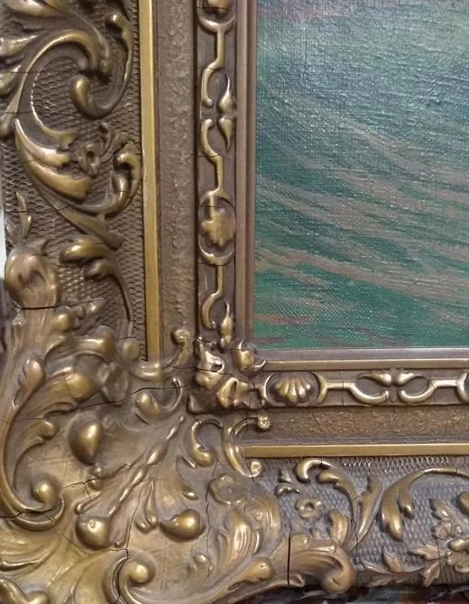 SEA SCAPE OIL PAINTING-SIGNED