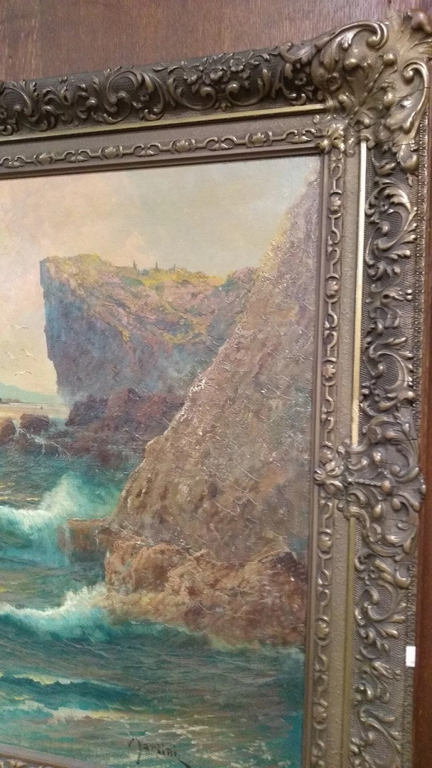 SEA SCAPE OIL PAINTING-SIGNED
