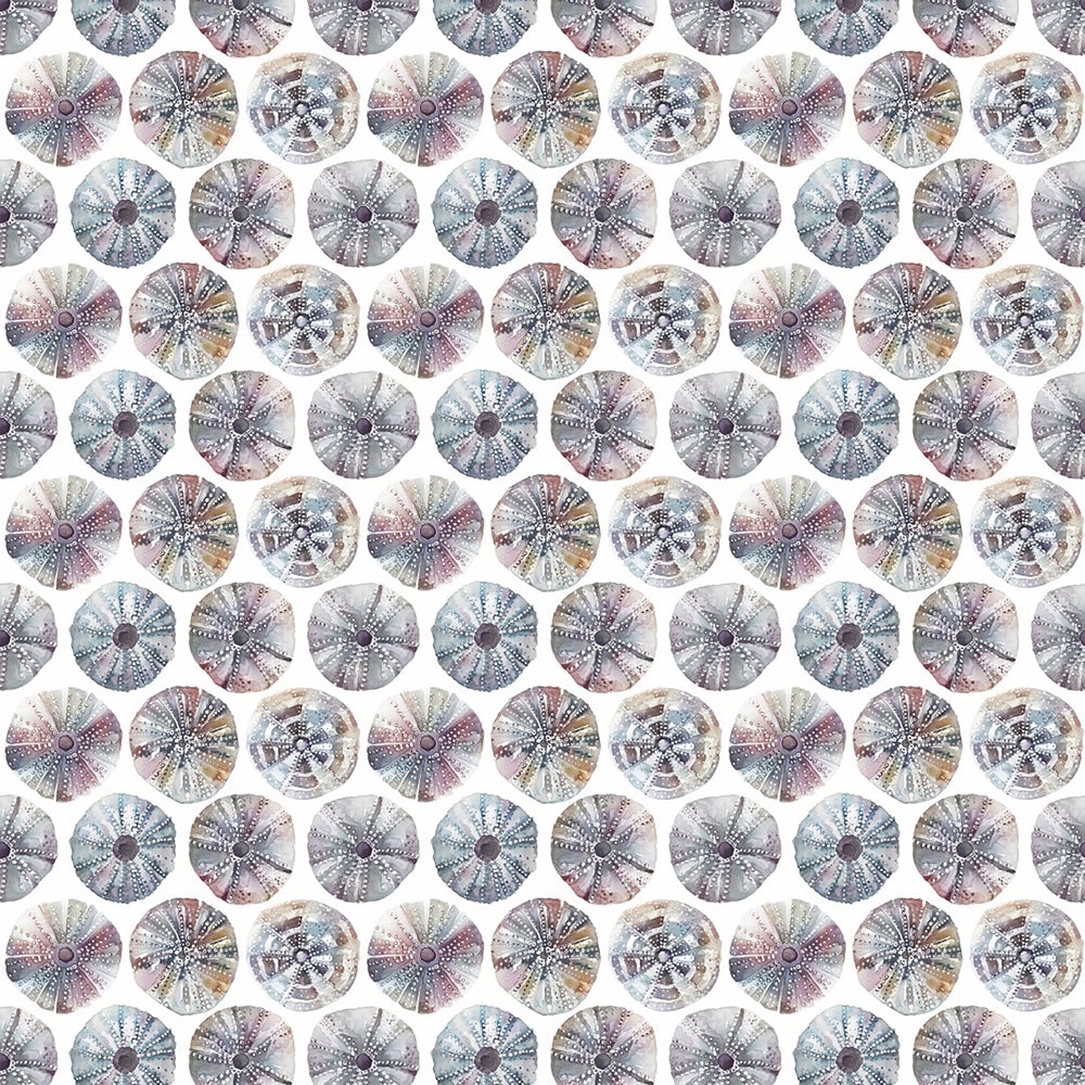 Sea Urchin Printed Cotton Fabric (By The Metre) Abalone