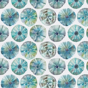 Sea Urchin Printed Cotton Fabric (By The Metre) Kelpie elegant table cloth  