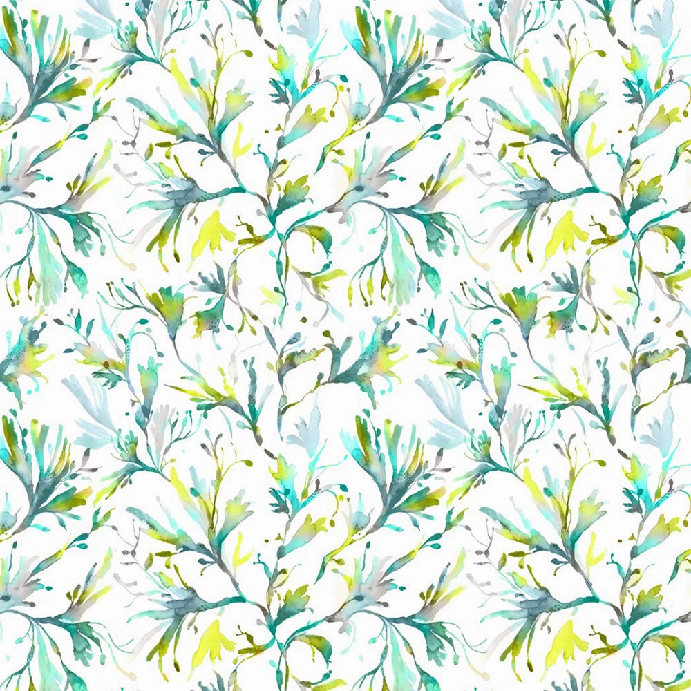 Seaweed Printed Cotton Fabric (By The Metre) Kelpie