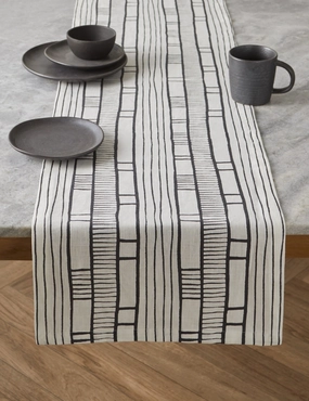 Sector Linen Table Runner by Hadiya Williams decorative tabletop item