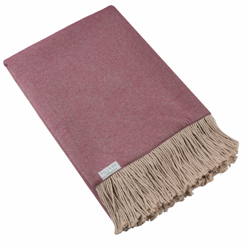 Selkirk Woven Throw Rosehip
