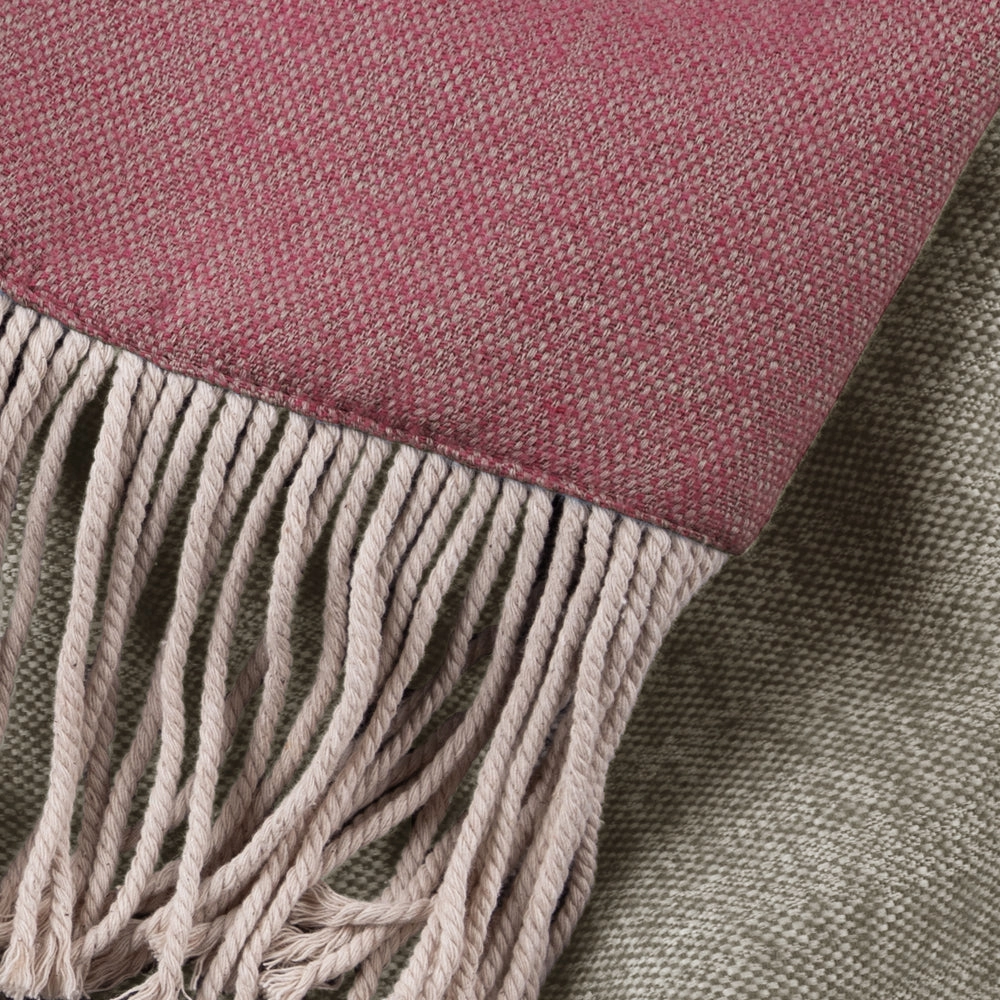 Selkirk Woven Throw Rosehip