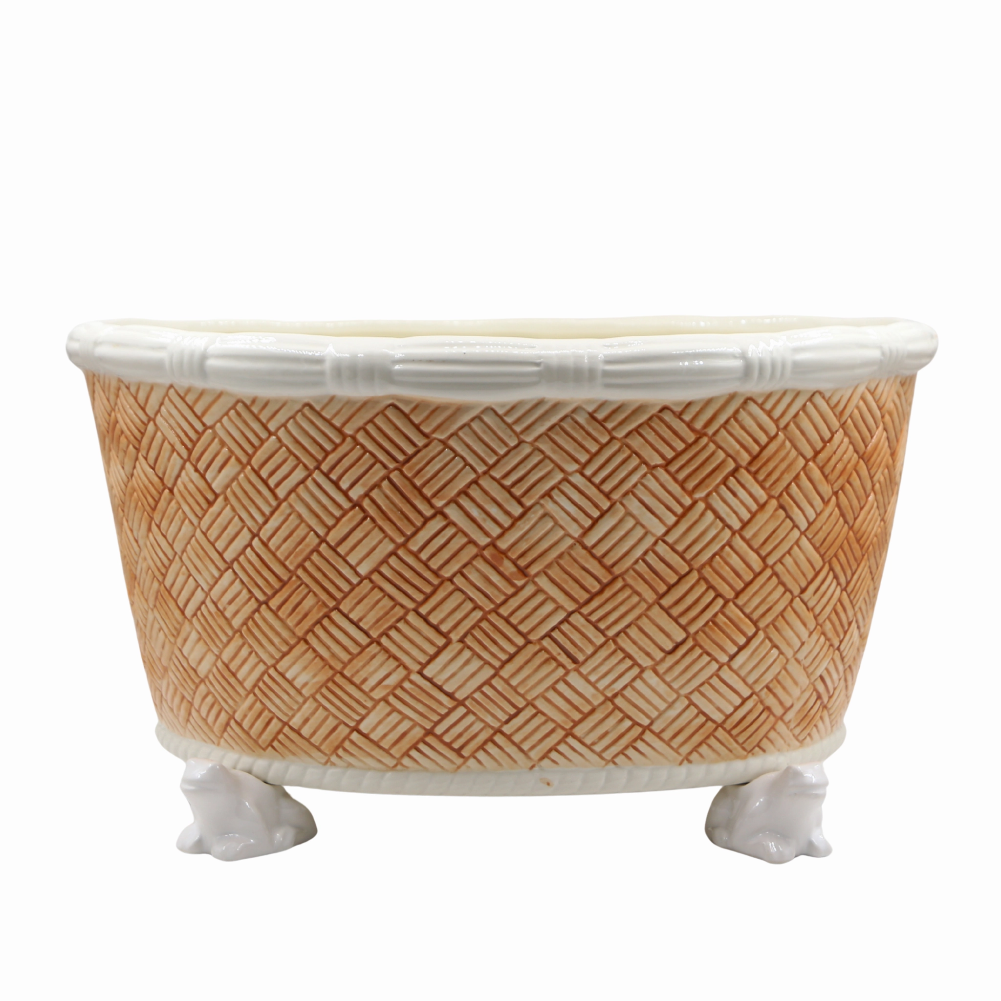 Sepia Basket Weave Centerpiece home display ornament