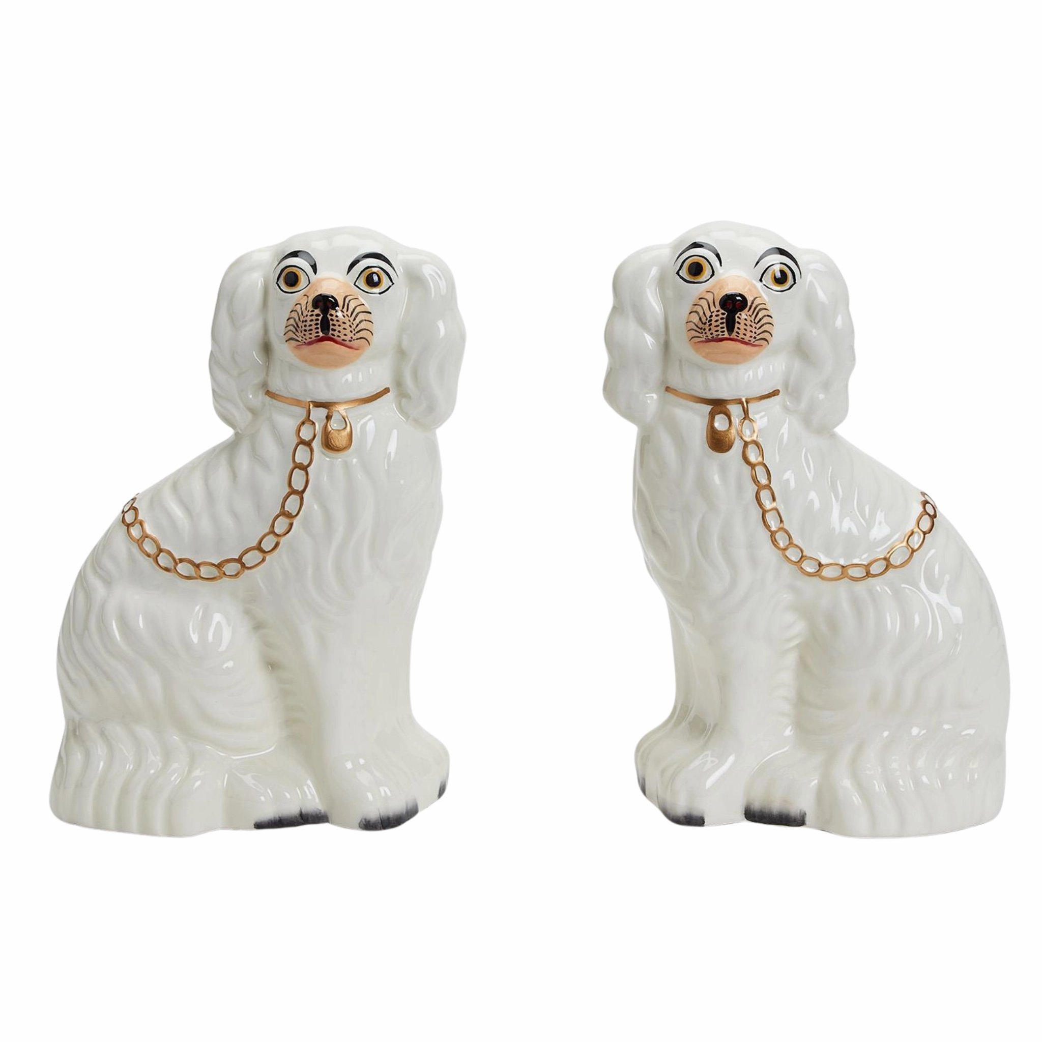 Set of 2 Staffordshire Dog Statues