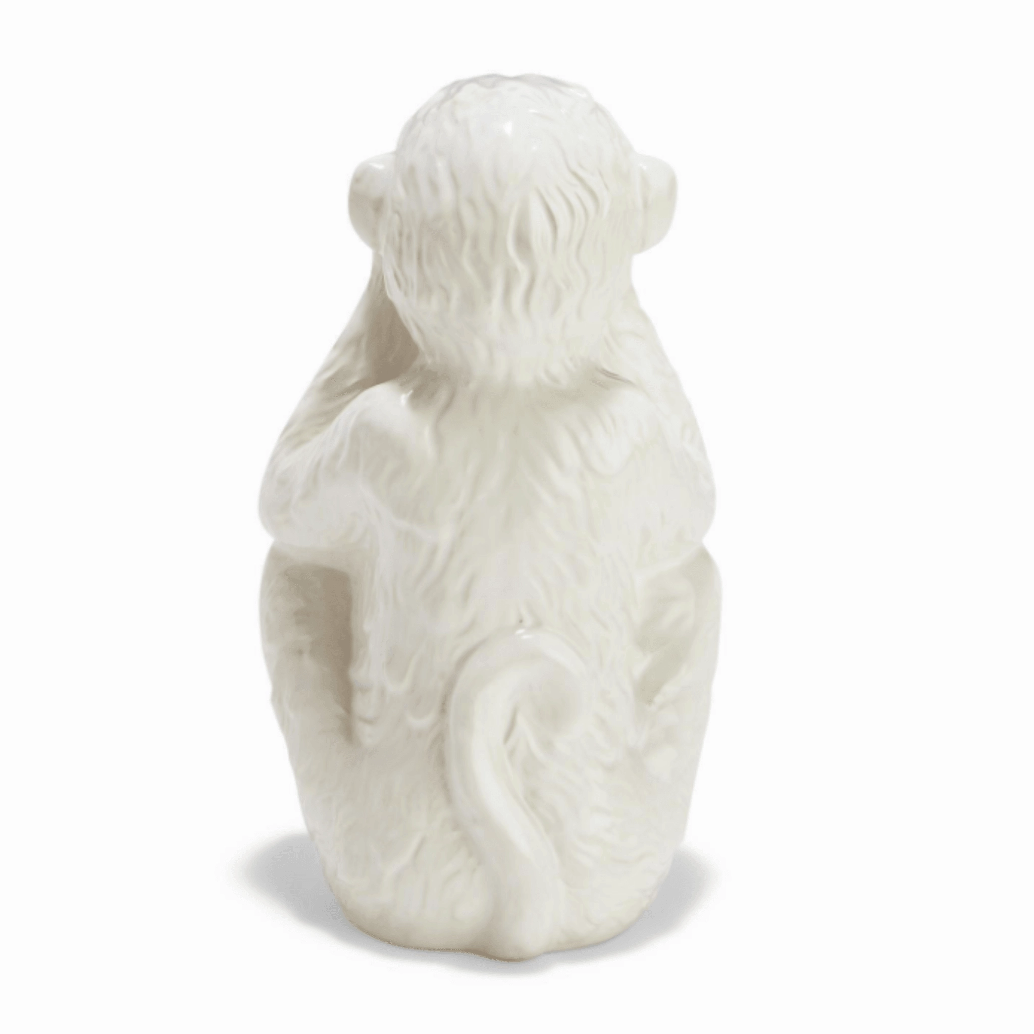 Set of 3 Decorative White Porcelain No Evil Monkeys