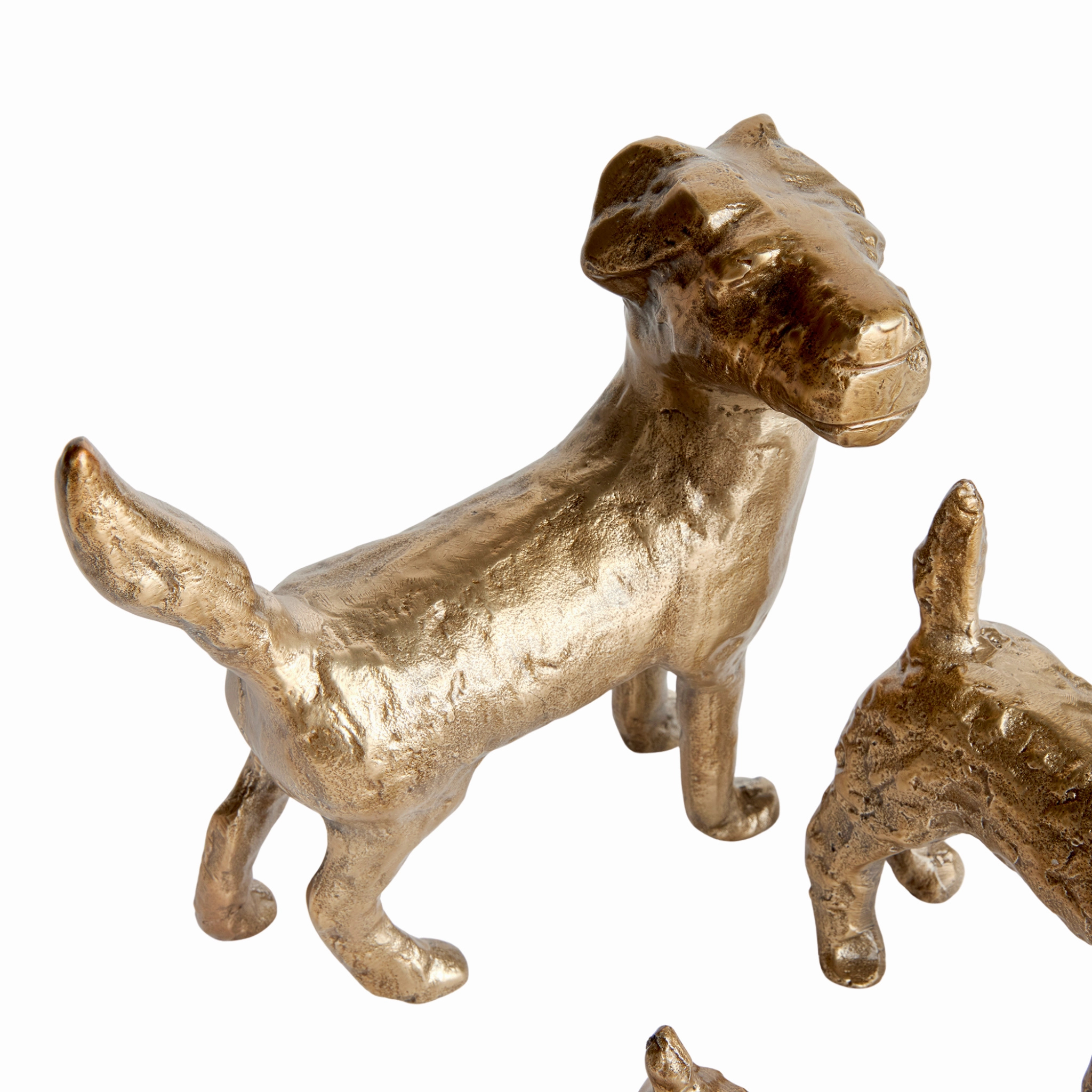 Set of 3 Little Pack Dog Sculptures