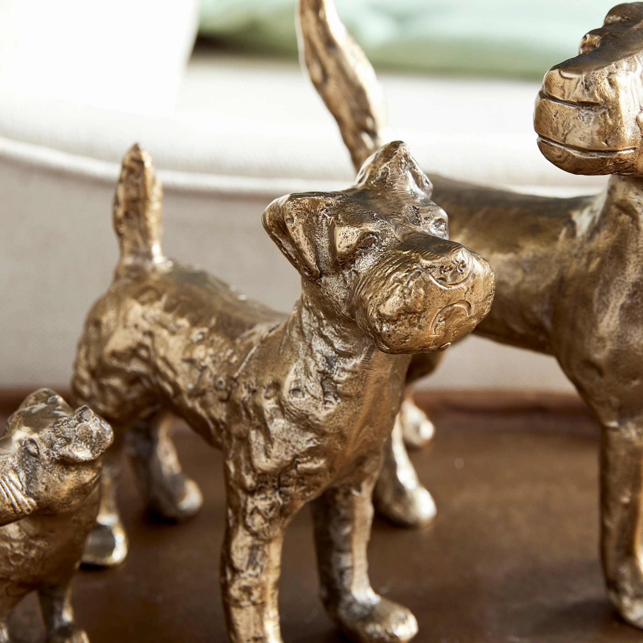Set of 3 Little Pack Dog Sculptures