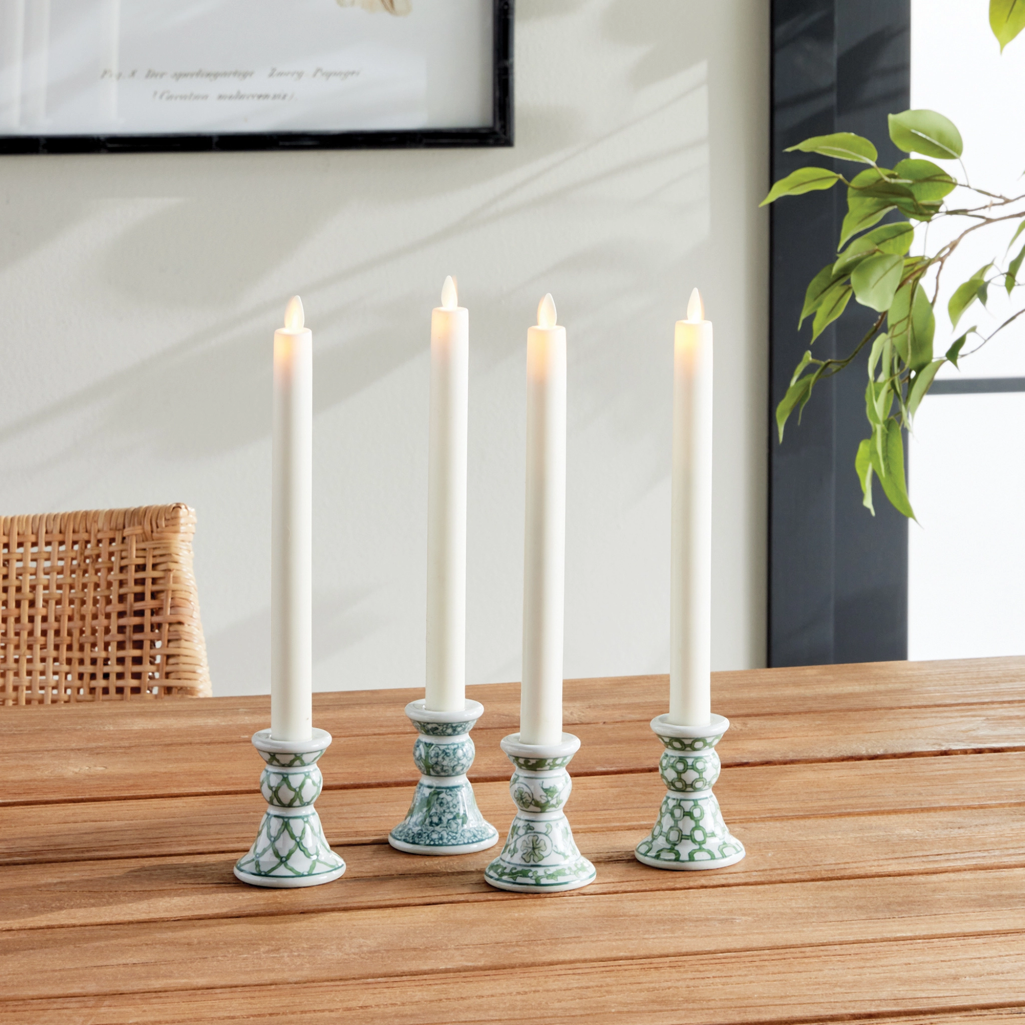 Set of Four Imperial Mini Taper Candle Holders