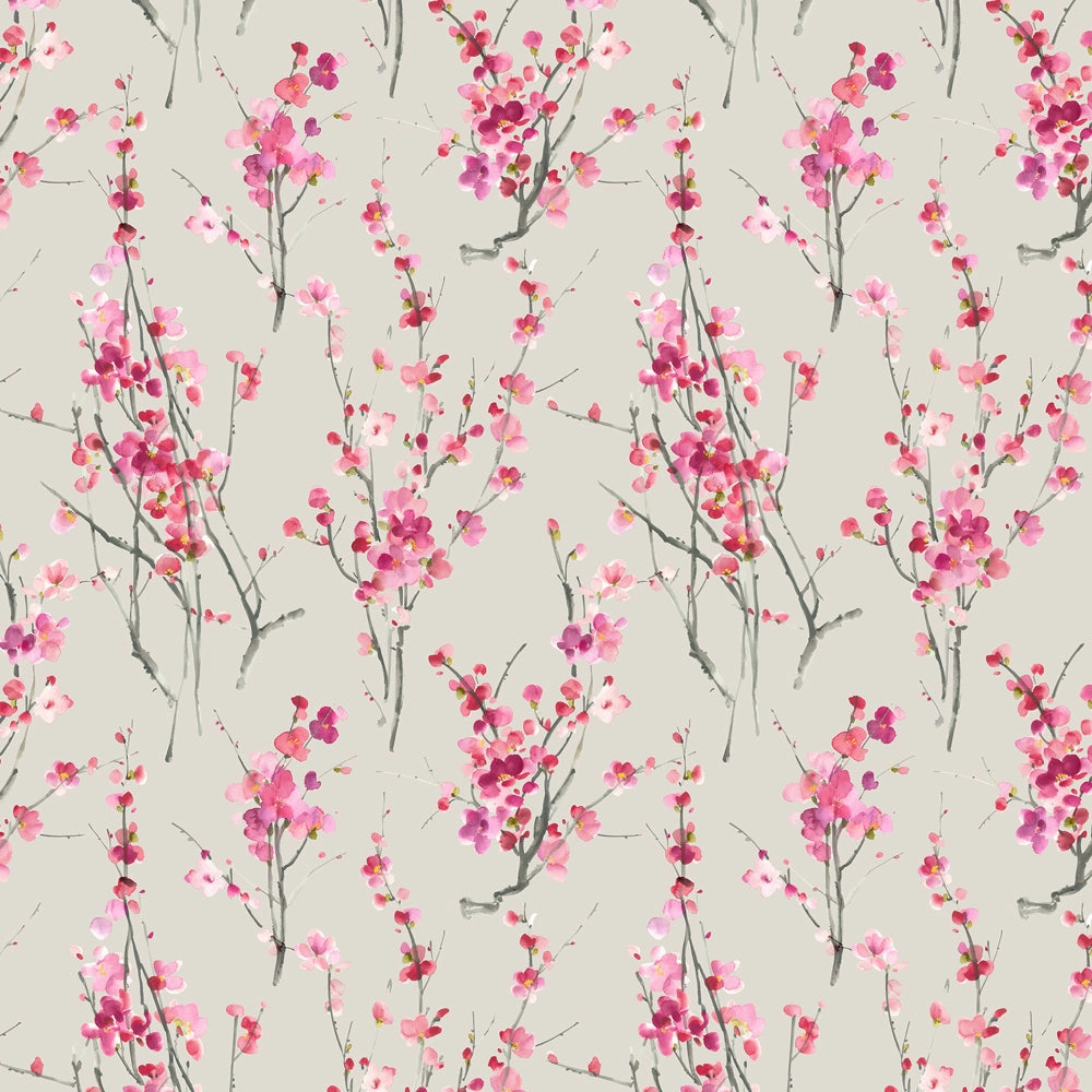 Seville Printed Cotton Fabric (By The Metre) Blossom Stone