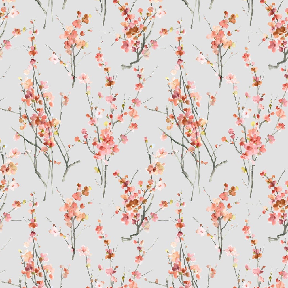 Seville Printed Cotton Fabric (By The Metre) Russet Stone