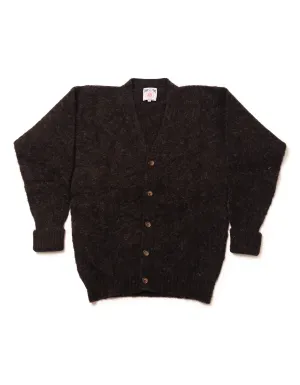 SHAGGY DOG CARDIGAN SCHWARZ - KLASSISCHE PASSFORM
