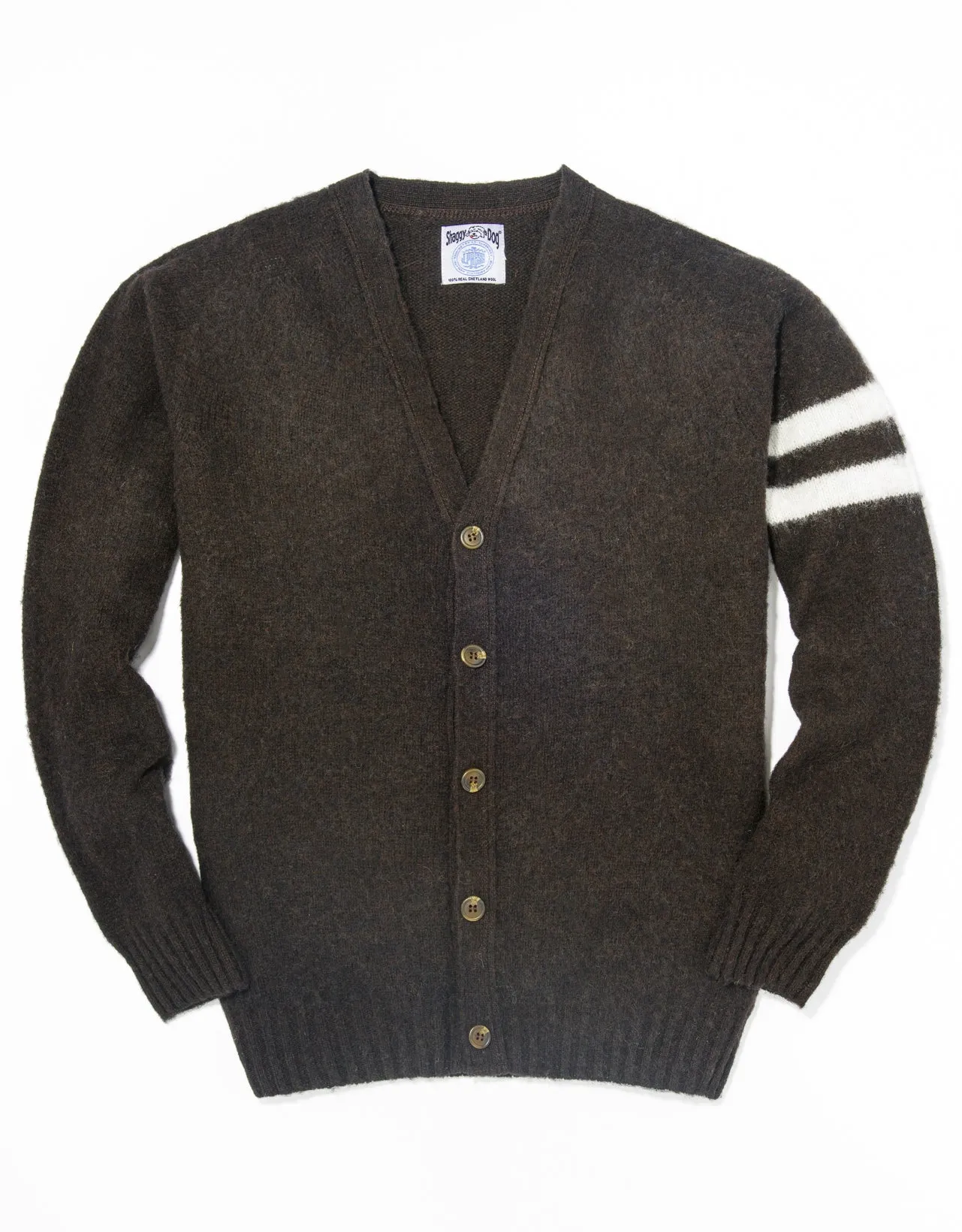SHAGGY DOG UNIVERSITÄTS CARDIGAN - BRAUN