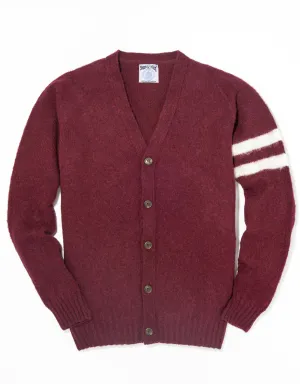 SHAGGY DOG UNIVERSITÄTS CARDIGAN - BURGUNDER