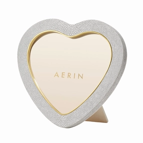 Shagreen Heart Frame, Dove home display ornament