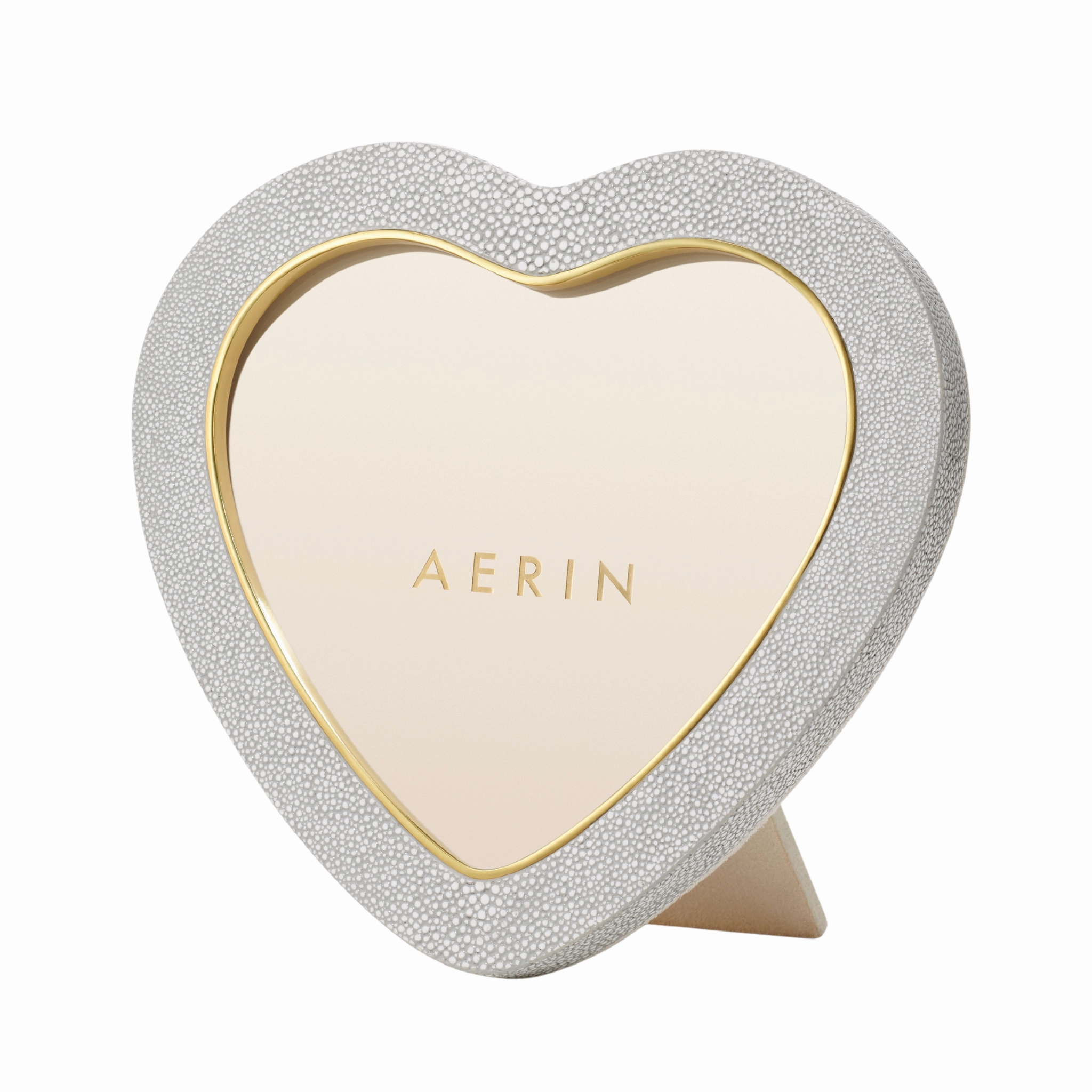 Shagreen Heart Frame, Dove home display ornament