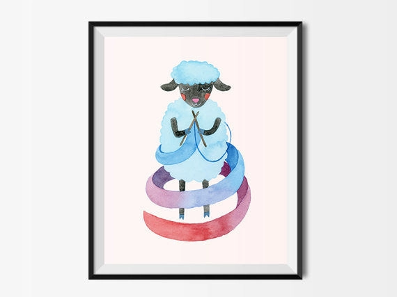 Sheep 8x10 Art Print