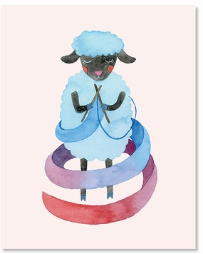Sheep 8x10 Art Print framed wall decor
