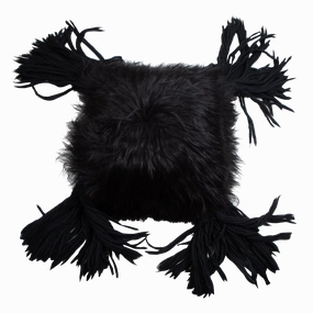 Sheepskin Tassel Pillow elegant wall decor