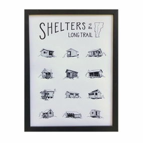 Shelters of the Long Trail framed wall decor