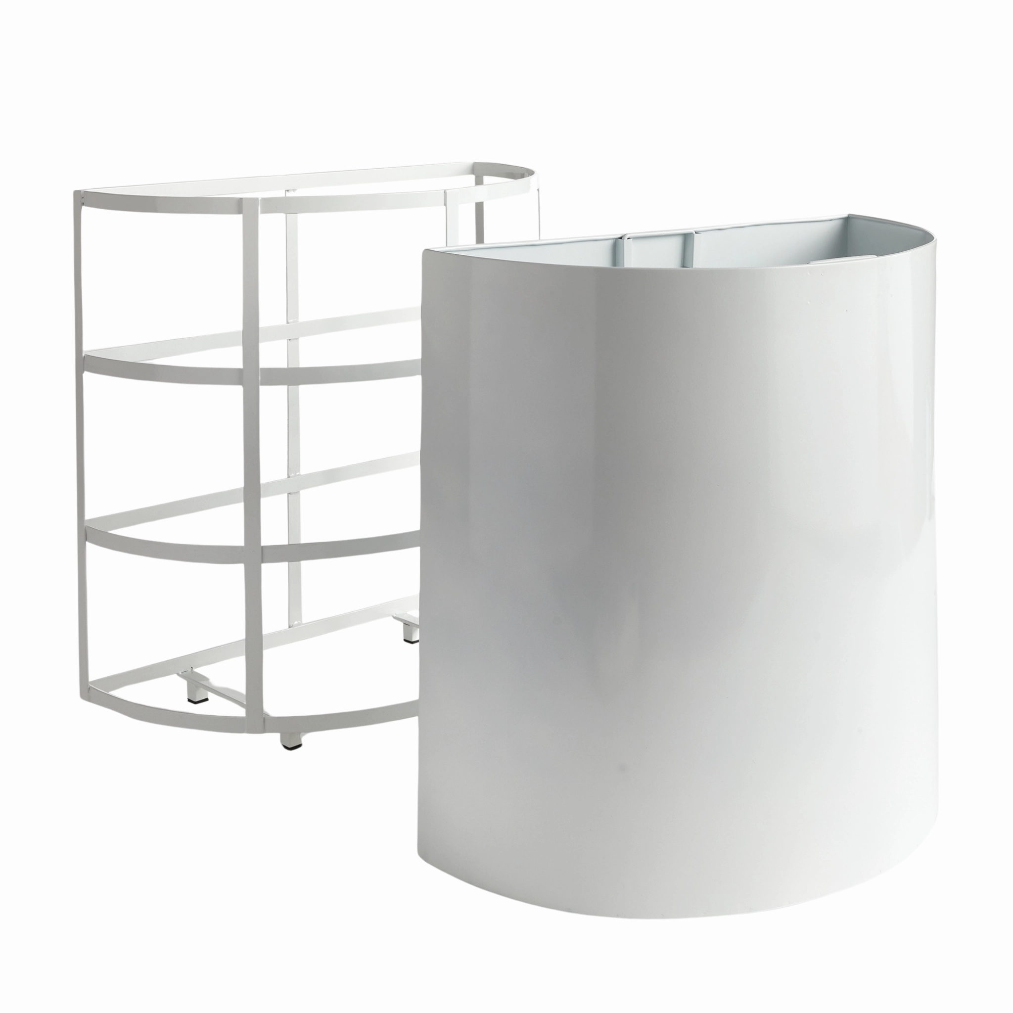 Short Fremont Demilune Planter