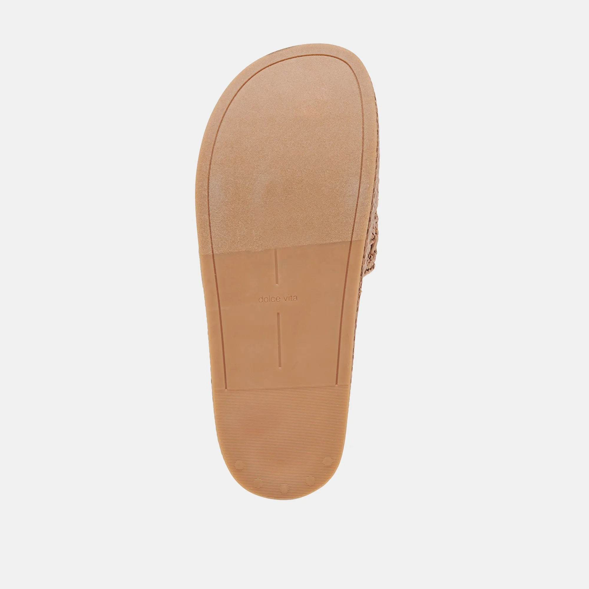 SIDONA SANDALETTEN BRAUN RAFFIA