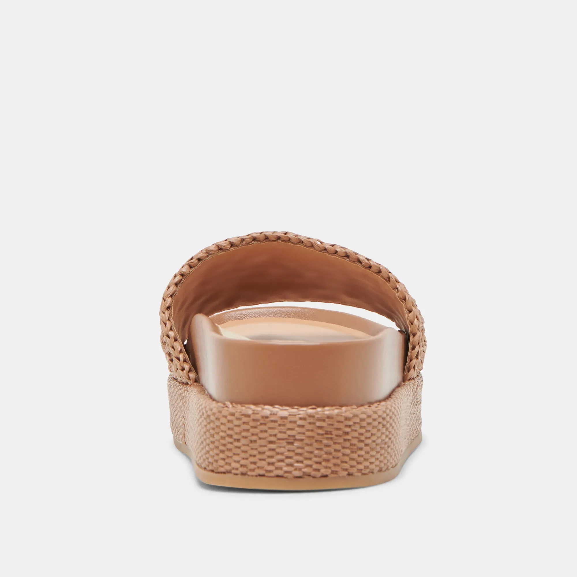 SIDONA SANDALETTEN BRAUN RAFFIA