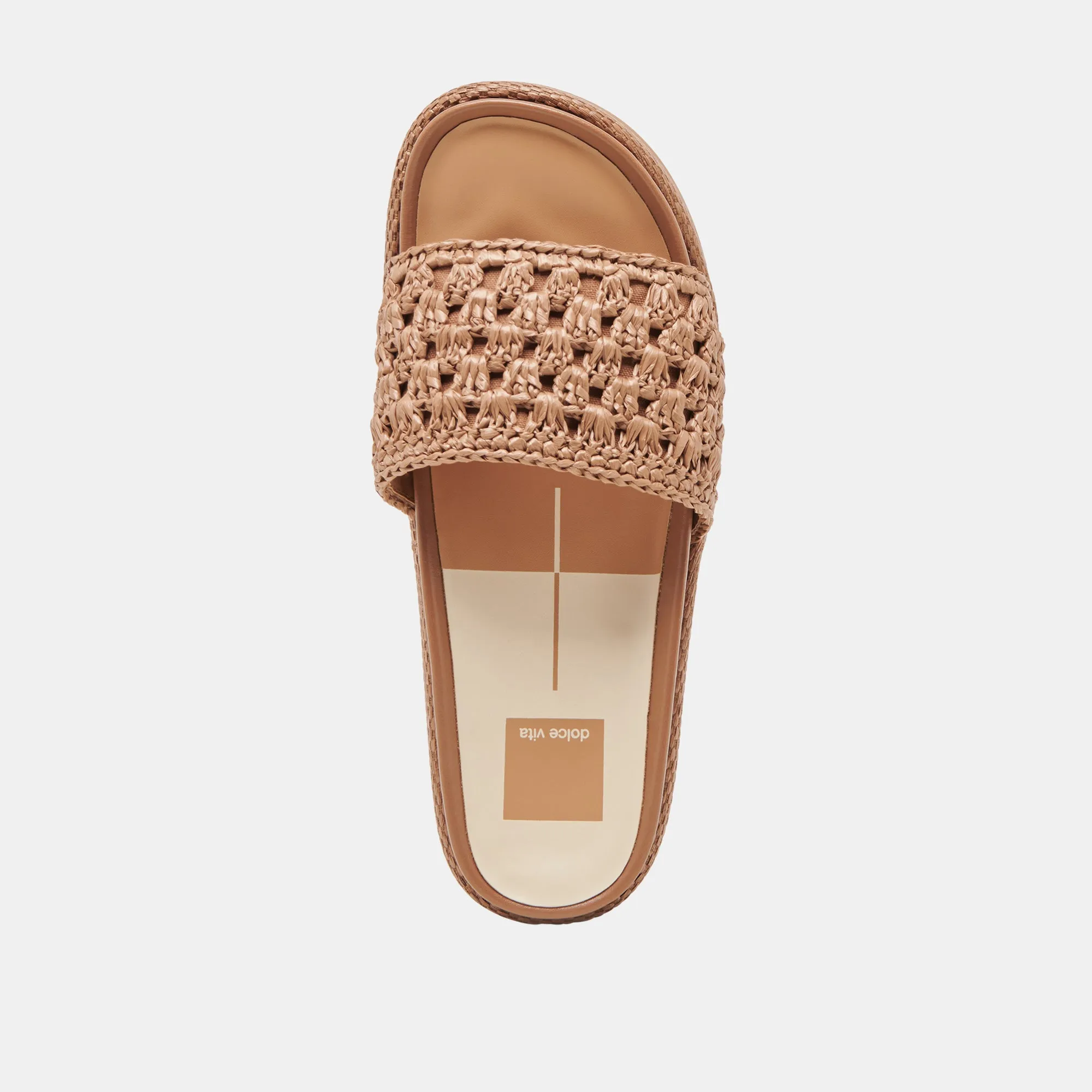 SIDONA SANDALETTEN BRAUN RAFFIA