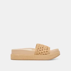 SIDONA SANDALS LT NATURRAFFIA