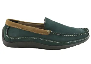Slatters Brock Herren Bequeme Schlupf-Loafer Slatters Schuhe