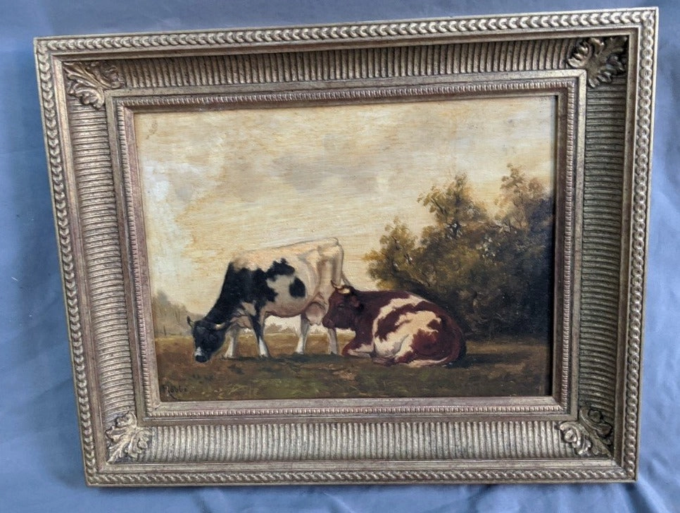 SMALL BOVINE OIL PAINTING classic mural painting