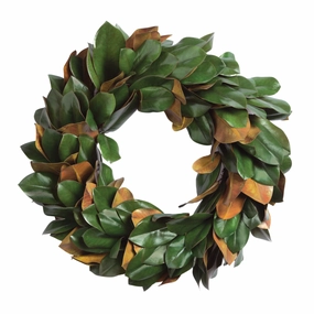 Small Grand Magnolia Leaf Wreath home display ornament