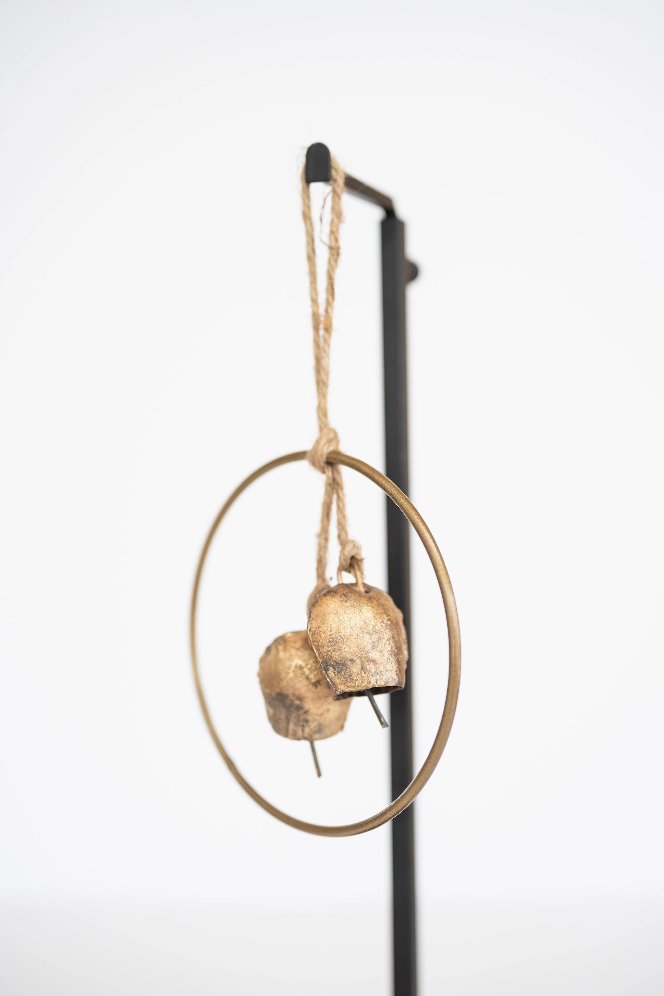 Small Hoop Wind Chime With Copper Bells